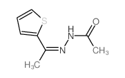 N-(1-thiophen-2-ylethylideneamino)acetamide Structure