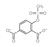 Phenol,2,4-dinitro-, 1-methanesulfonate Structure