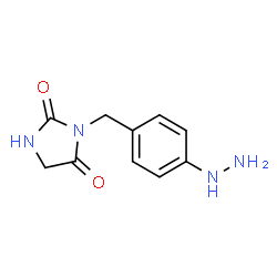 2,4-Imidazolidinedione, 3-[(4-hydrazinophenyl)methyl]- (9CI)结构式