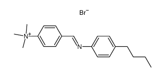 4-(((4-butylphenyl)imino)methyl)-N,N,N-trimethylbenzenaminium bromide结构式