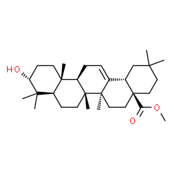 3-HYDROXY-(3ALPHA)-OLEAN-12-EN-28-OIC ACID METHYL ESTER结构式