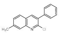 2-氯-7-甲基-3-苯基喹啉结构式