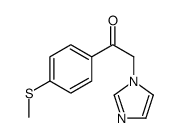 2-imidazol-1-yl-1-(4-methylsulfanylphenyl)ethanone Structure