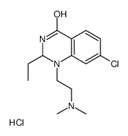 7-chloro-1-[2-(dimethylamino)ethyl]-2-ethyl-2,3-dihydroquinazolin-4-one,hydrochloride结构式
