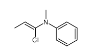 N-(1-chloroprop-1-en-1-yl)-N-methylaniline结构式