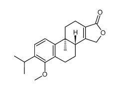 Phenanthro(1,2-c)furan-1(3H)-one, 3b,4,5,9b,10,11-hexahydro-6-methoxy- 9b-methyl-7-(1-methylethyl)-, (3bR-trans)- structure