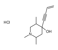 4-but-3-en-1-ynyl-1,2,5-trimethylpiperidin-4-ol,hydrochloride结构式