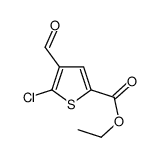 ethyl 5-chloro-4-formylthiophene-2-carboxylate Structure