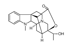 (19R)-19,20-dihydroxy-1-methyl-(2β,20βH)-1,2,19,20-tetrahydro-akuammilan-17-oic acid 20-lactone结构式