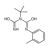 1-carbamoyl-3-(2-methylphenyl)-1-tert-butyl-urea结构式