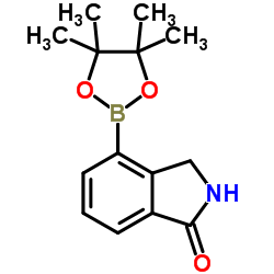 4-(4,4,5,5-四甲基-1,3,2-二噁硼戊环-2-基)异二氢吲哚-1-酮结构式