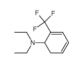 N,N-diethyl-2-(trifluoromethyl)cyclohexa-2,4-dien-1-amine结构式