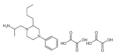 1-Piperazineethanamine, 4-butyl-alpha-methyl-N-phenyl-, ethanedioate,hydrate (2:4:1) Structure