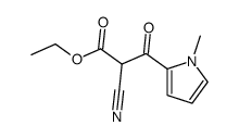 1-methyl-β-oxo-α-ethoxycarbonyl-2-pyrrolepropionitrile结构式