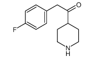 2-(4-fluorophenyl)-1-piperidin-4-ylethanone结构式