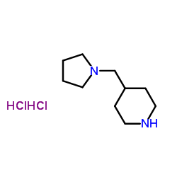 4-(PYRROLIDIN-1-YLMETHYL)PIPERIDINE DIHYDROCHLORIDE structure