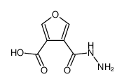 4-(hydrazinecarbonyl)furan-3-carboxylic acid Structure