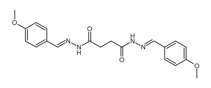 succinic acid bis-(4-methoxy-benzylidenehydrazide)结构式