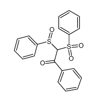 1-phenyl-2-(phenylsulfinyl)-2-(phenylsulfonyl)ethan-1-one Structure