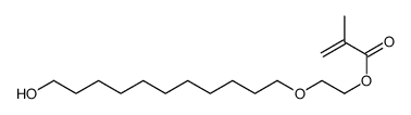 2-(11-hydroxyundecoxy)ethyl 2-methylprop-2-enoate结构式
