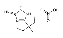 5-(3-methylpentan-3-yl)-1H-1,2,4-triazol-3-amine,nitric acid Structure