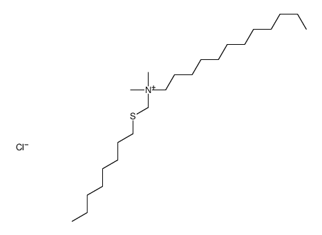 dodecyl-dimethyl-(octylsulfanylmethyl)azanium,chloride Structure