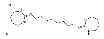 N,N'-bis(4,5,6,7-tetrahydro-1H-1,3-diazepin-2-yl)octane-1,8-diamine,dihydroiodide结构式