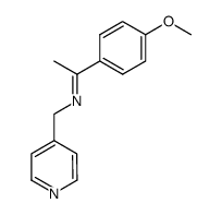 N-[1-(4-methoxyphenyl)ethylidene]-(1-pyridin-4-yl)methanamine Structure