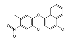 1-chloro-4-(2-chloro-5-methyl-4-nitrophenoxy)naphthalene结构式