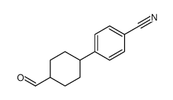 4-(4-Formylcyclohexyl)benzonitrile structure