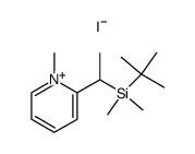 2-(1-(tert-butyldimethylsilyl)ethyl)-1-methylpyridin-1-ium iodide Structure