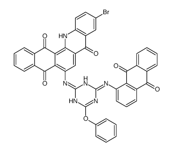 10-bromo-6-[[4-[(9,10-dihydro-9,10-dioxoanthryl)amino]-6-phenoxy-1,3,5-triazin-2-yl]amino]naphth[2,3-c]acridine-5,8,14(13H)-trione picture