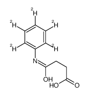 4-Anilino-4-oxobutanoic acid-d5 Structure