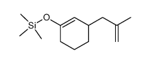 3-(2-methyl-2-propenyl)-1-(trimethylsiloxy)-1-cyclohexene结构式