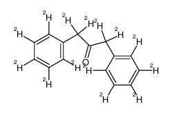 1,3-di(phenyl-d5)-2-propan-d4-one结构式