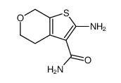 2-氨基-5,7-二氢-4H-噻吩并[2,3-c]吡喃-3-甲酰胺结构式