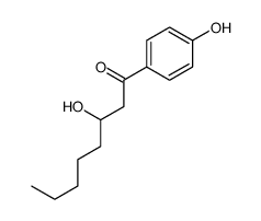 3-hydroxy-1-(4-hydroxyphenyl)octan-1-one结构式
