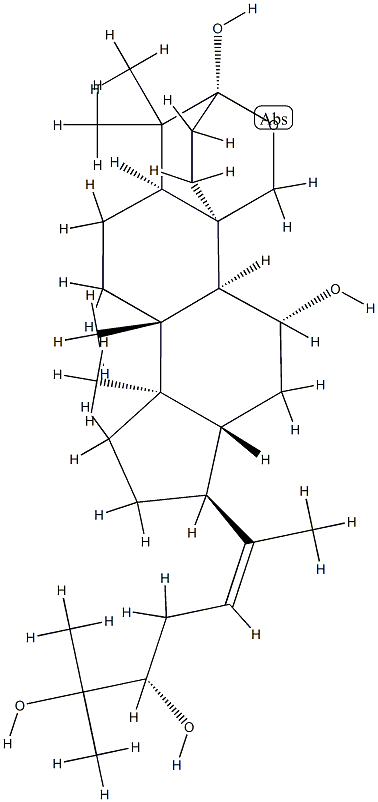 (20E,24S)-3β,19-Epoxy-5α-dammar-20(22)-ene-3α,11α,24,25-tetrol Structure