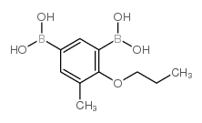 5-甲基-4-丙氧基-1,3-苯二硼酸结构式