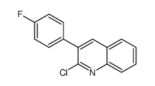 2-chloro-3-(4-fluorophenyl)quinoline Structure