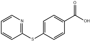 4-(吡啶-2-基硫烷基)苯甲酸结构式