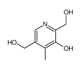2,5-bis-hydroxymethyl-4-methyl-pyridin-3-ol结构式