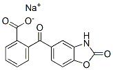 o-(2-Oxo-2,3-dihydrobenzoxazol-5-ylcarbonyl)benzoic acid sodium salt Structure