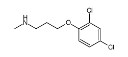 N-methyl-3-(2,4-dichlorophenoxy)propylamine结构式