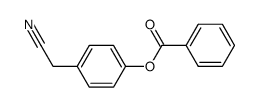 (4-benzoyloxy-phenyl)-acetonitrile Structure