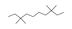 3,3,8,8-tetramethyldecane结构式