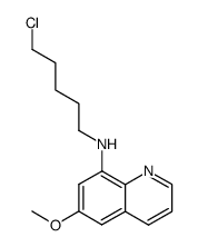 (5-chloro-pentyl)-(6-methoxy-[8]quinolyl)-amine Structure