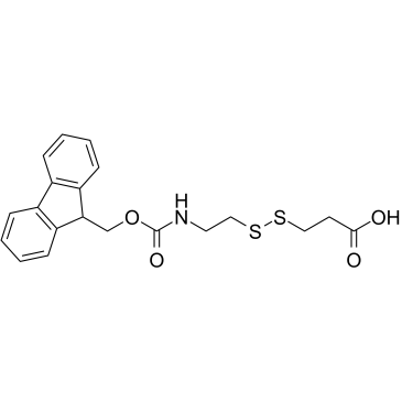 Fmoc-NH-ethyl-SS-propionic acid Structure