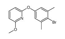 2-(4-bromo-3,5-dimethylphenoxy)-6-methoxypyridine结构式