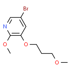 5-Bromo-2-methoxy-3-(3-methoxypropoxy)pyridine结构式